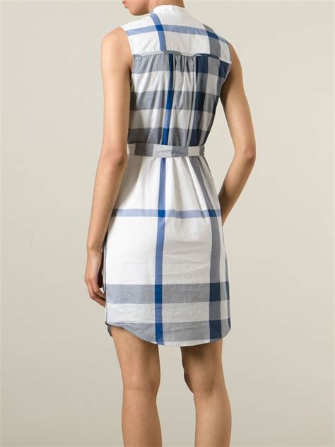 burberry brit check print shirt dress|Burberry checkered shirt.